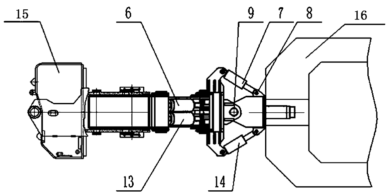 Multi-freedom degree self-adaption lifting obstacle crossing-type vehicle articulation mechanism