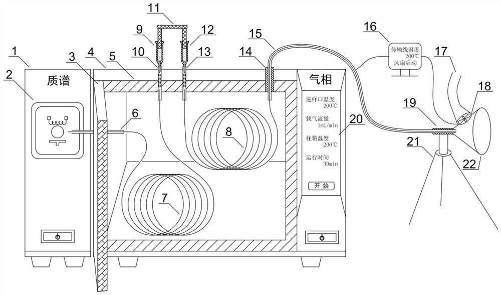 Essence component artificial sniffing device synchronized with instrument analysis and synchronization method