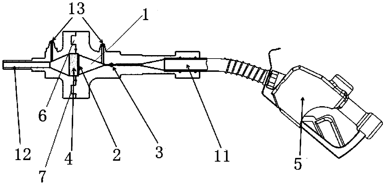 High-pressure gas particulate matter sampling device