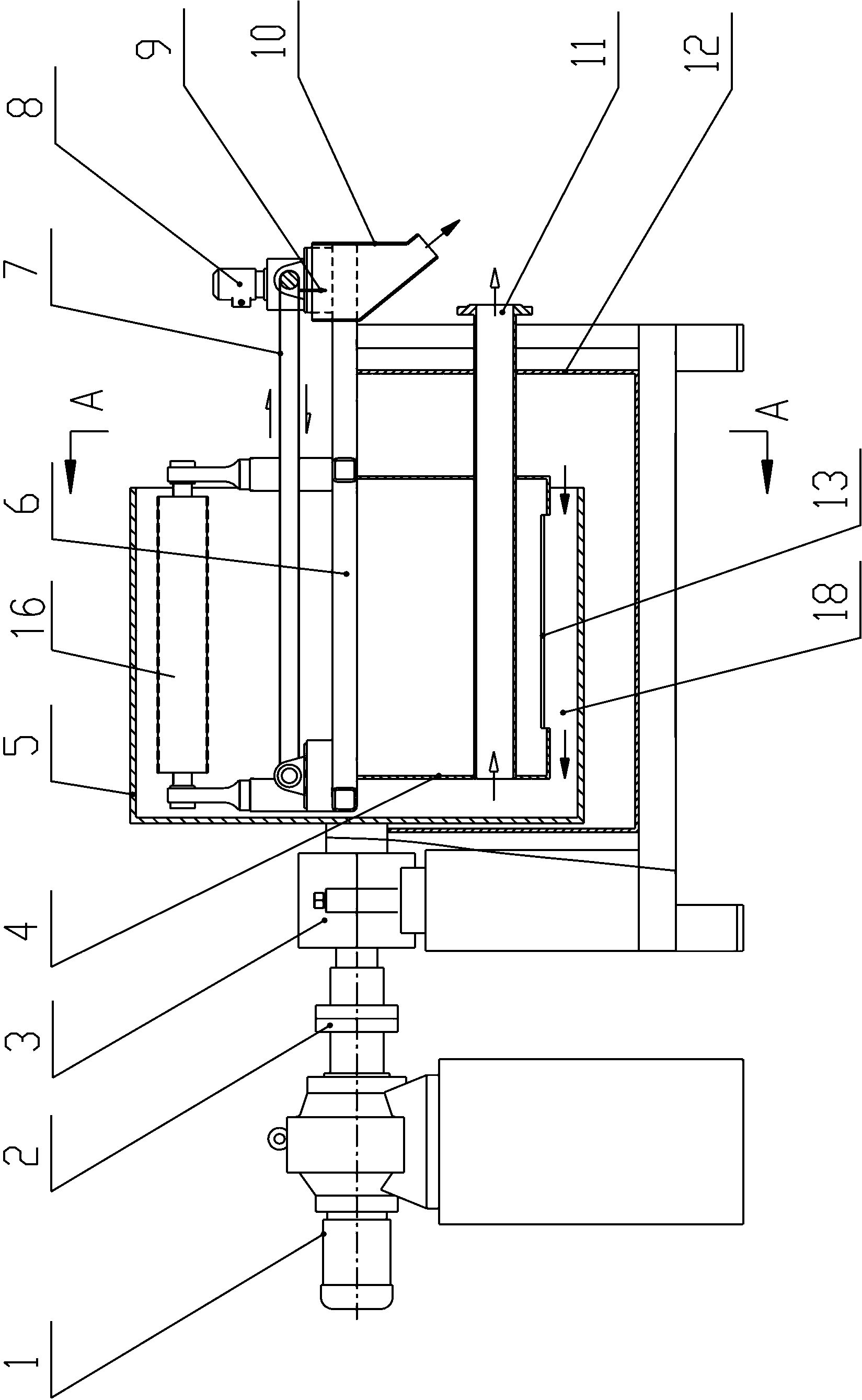 Built-in magnetic separation filter pressing dehydrator