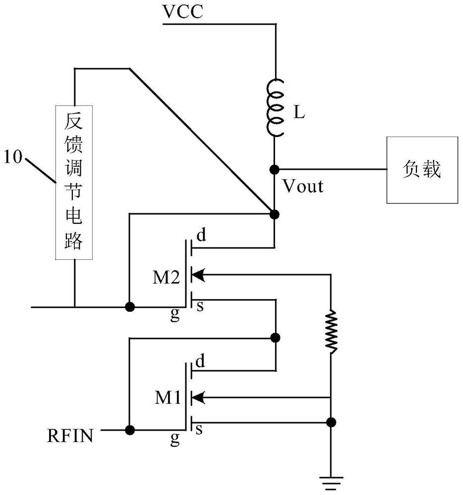 CMOS power amplifier and electronic equipment