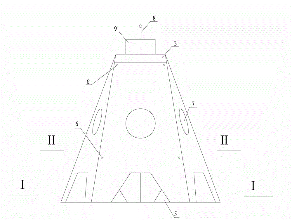 Artificial fish reef type vertical anchor