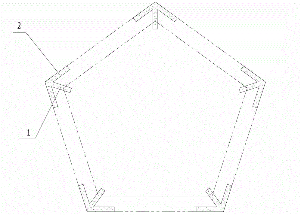 Artificial fish reef type vertical anchor