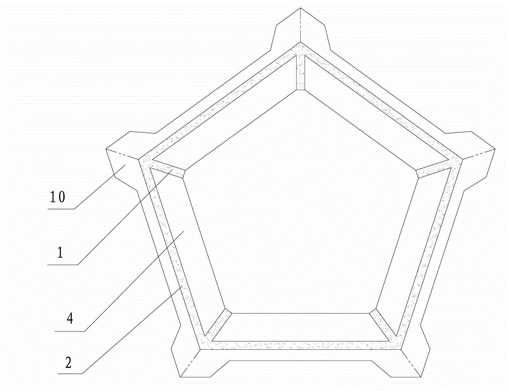 Artificial fish reef type vertical anchor