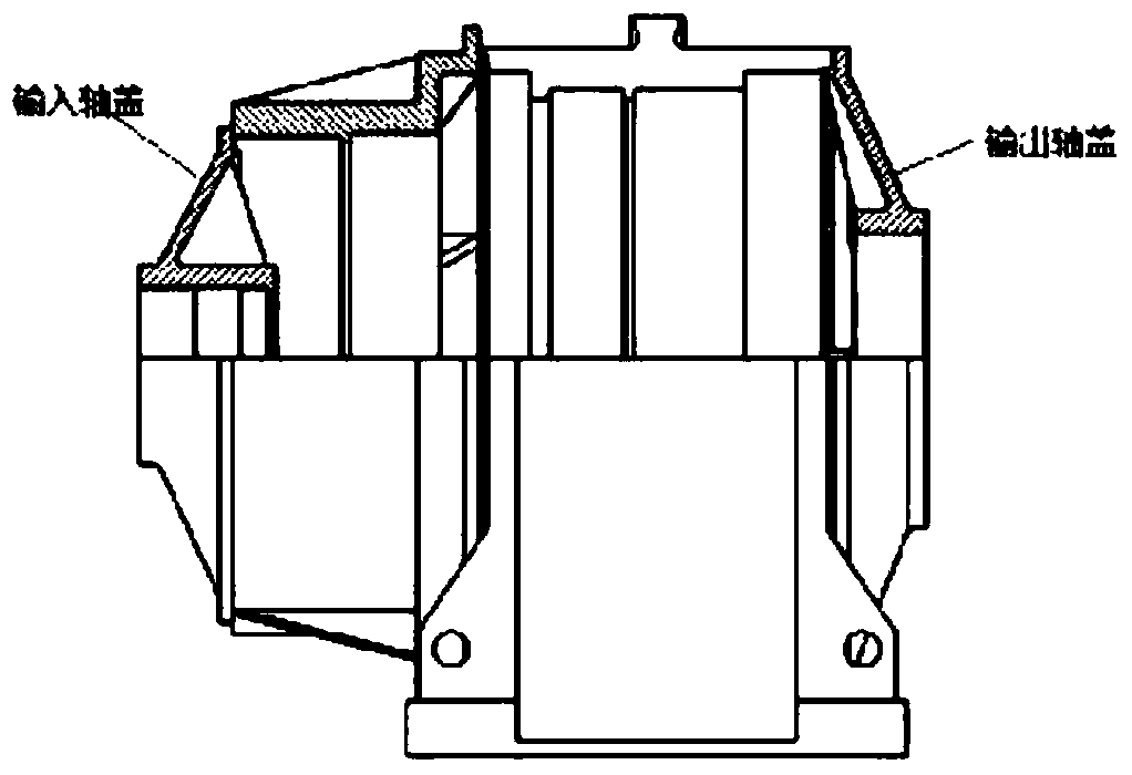 Lightweight structure method of planetary gear reduction gearbox