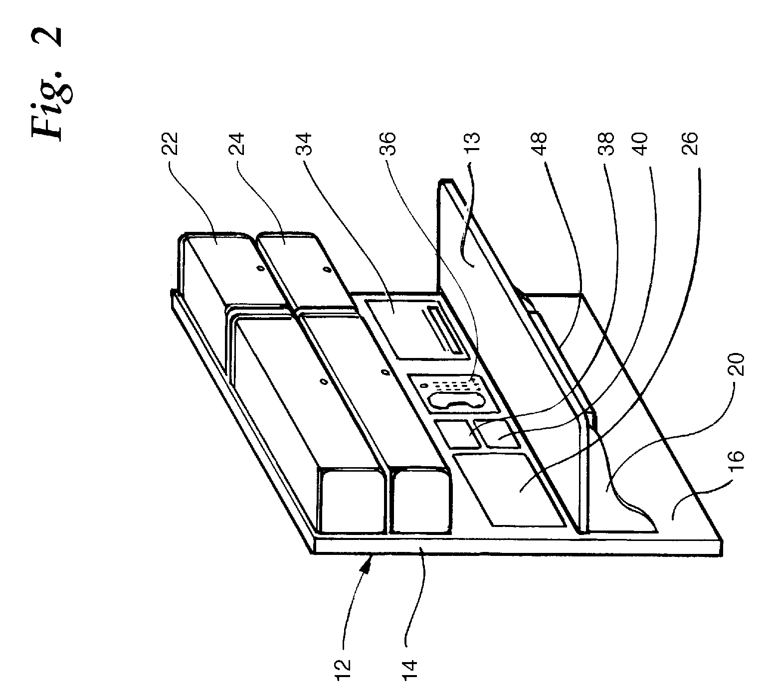 Office furniture system with integral electronic components