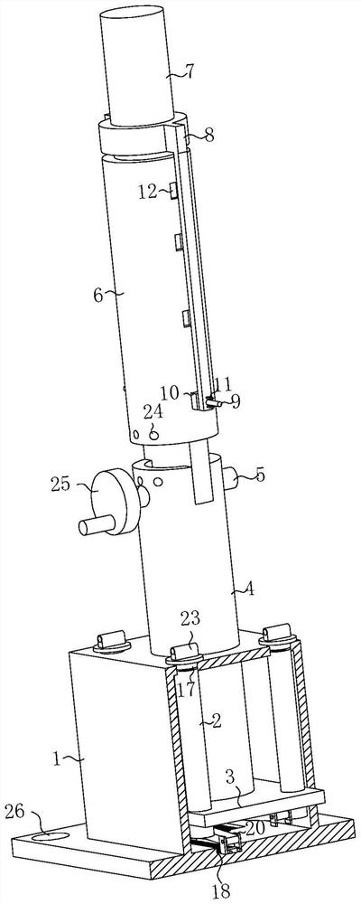 Communication antenna mast with height convenient to adjust