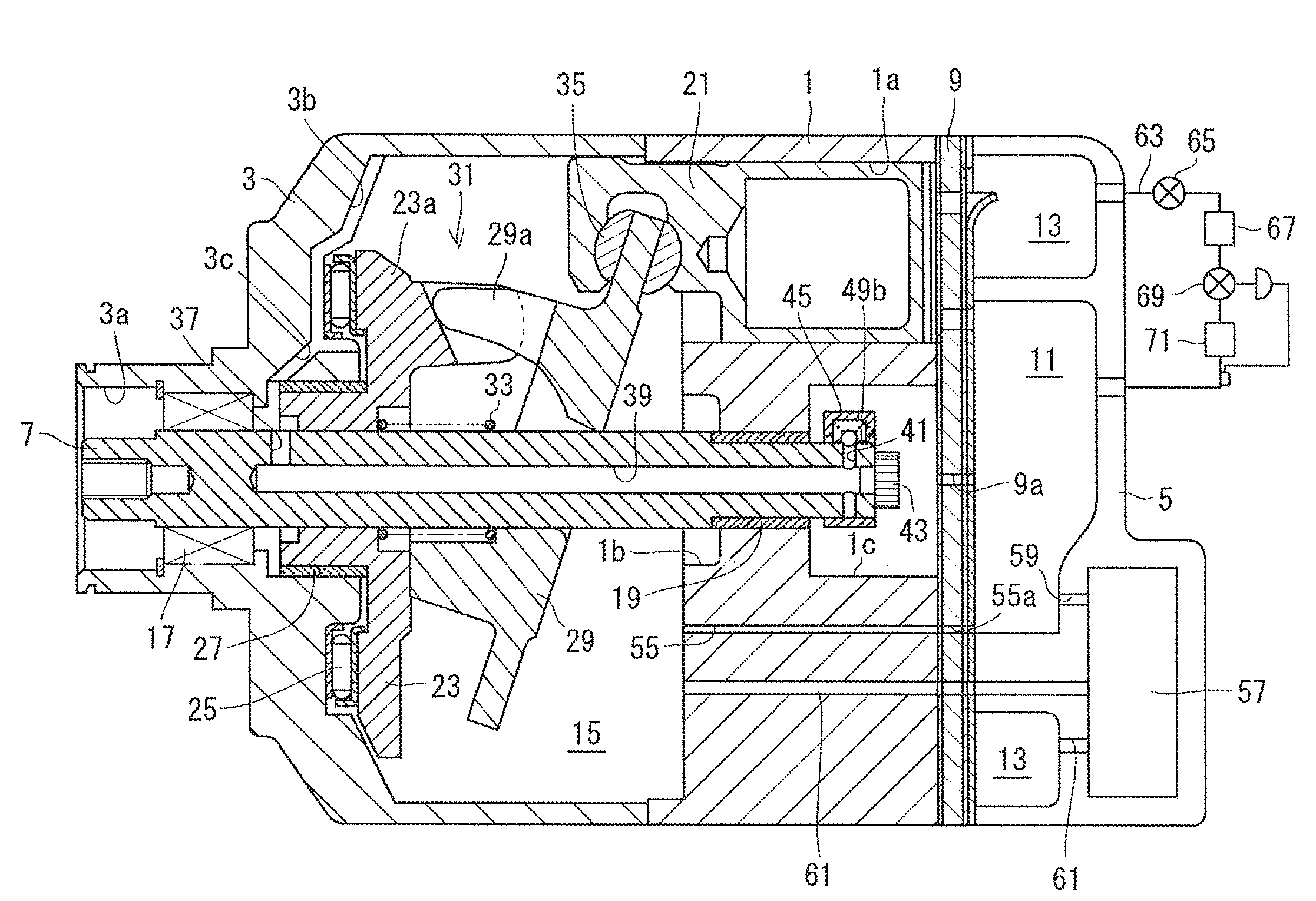 Swash plate compressor