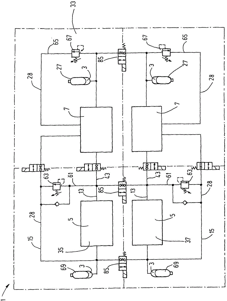 Energy converting device for energy systems, and method for operating such device