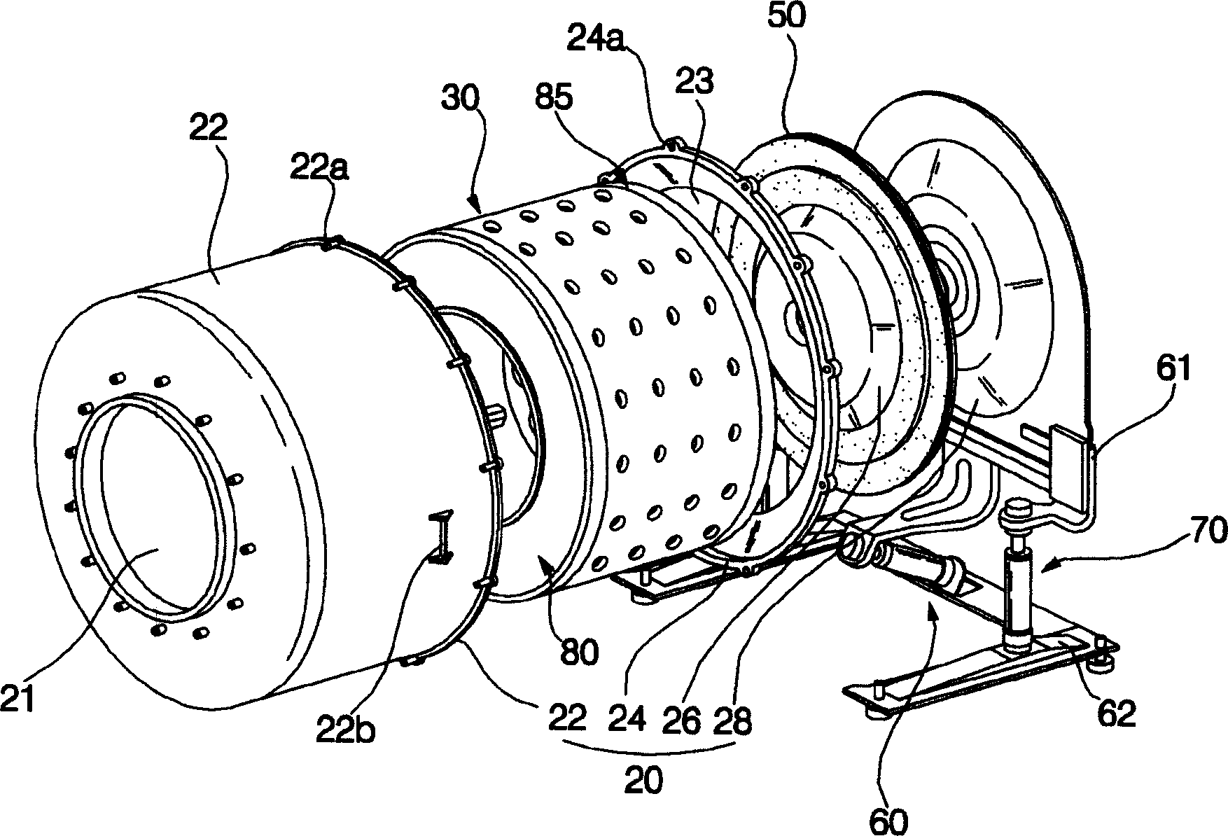 Drum type washing machine and drum therefor