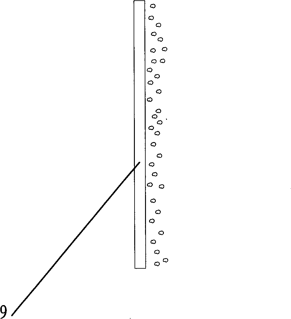 Gas drive membrane separation method and membrane separation device