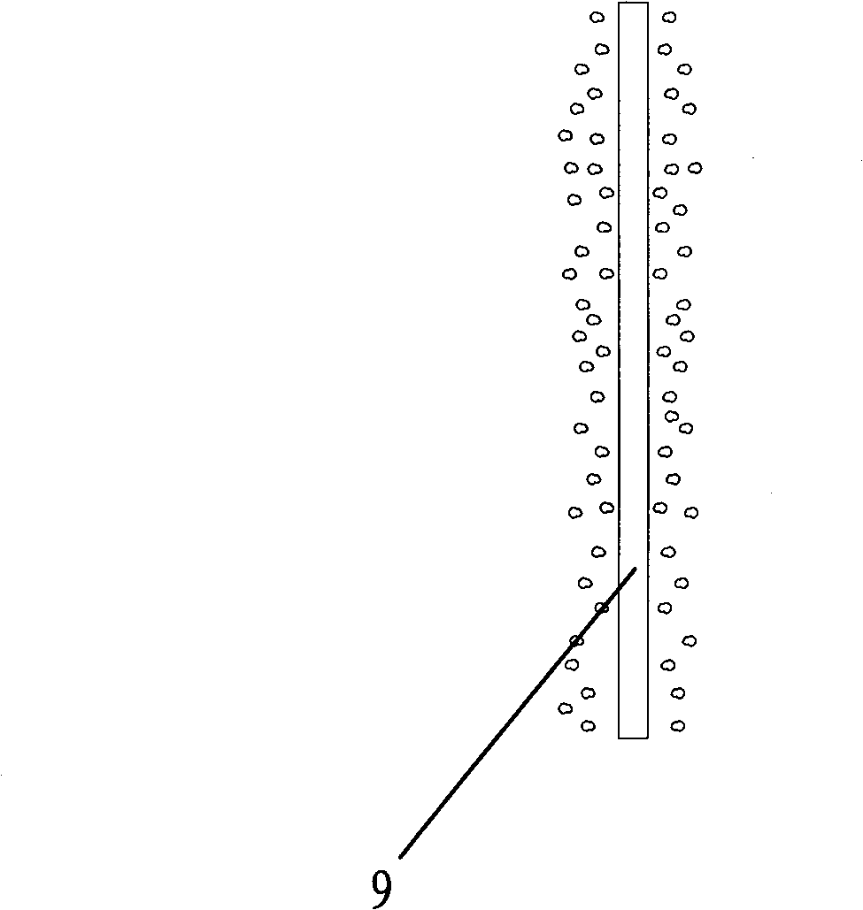 Gas drive membrane separation method and membrane separation device