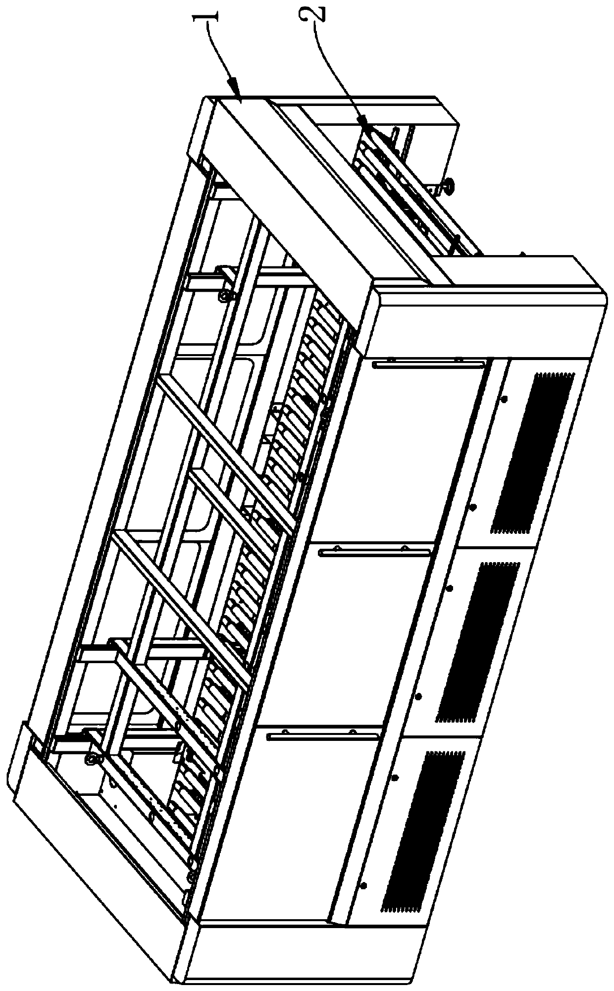 Positioning roller table for carton sealing machine