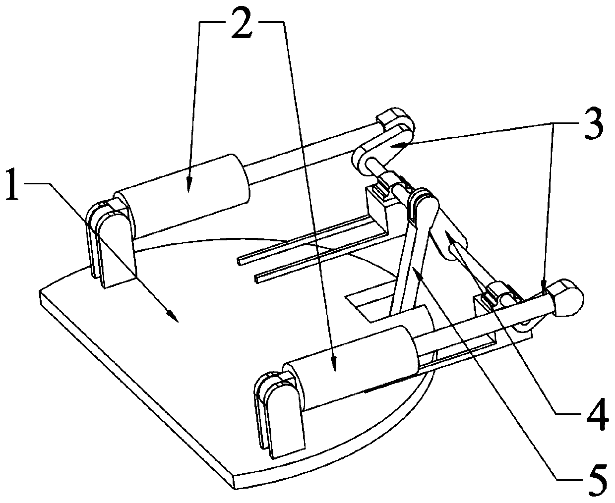 Hydraulic pushing and inclining mechanism for automatic feeder of submerged arc furnace