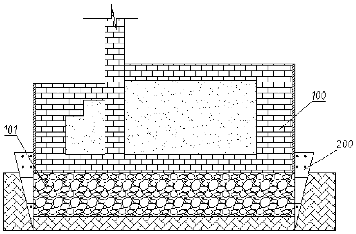 An Integral Underpinning Method for Discrete Brick-laying Platforms