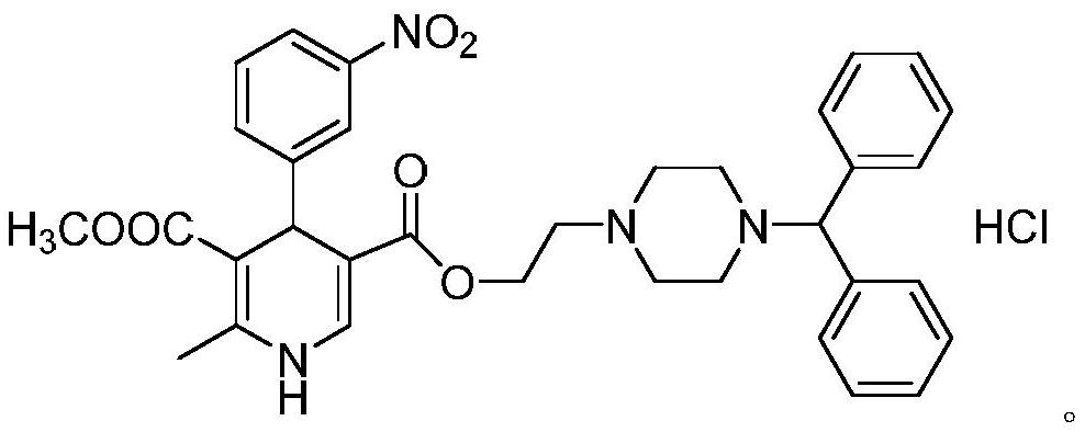 A kind of preparation technology of optically pure manidipine hydrochloride for treating hypertension