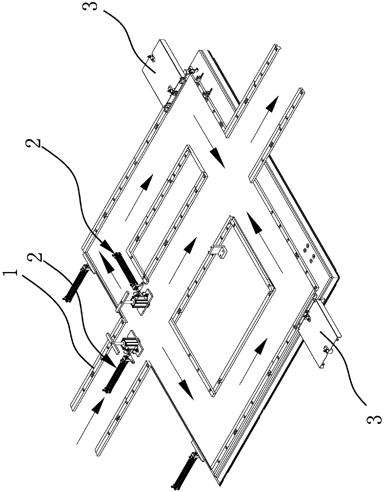 A driving device on a furniture conveying track