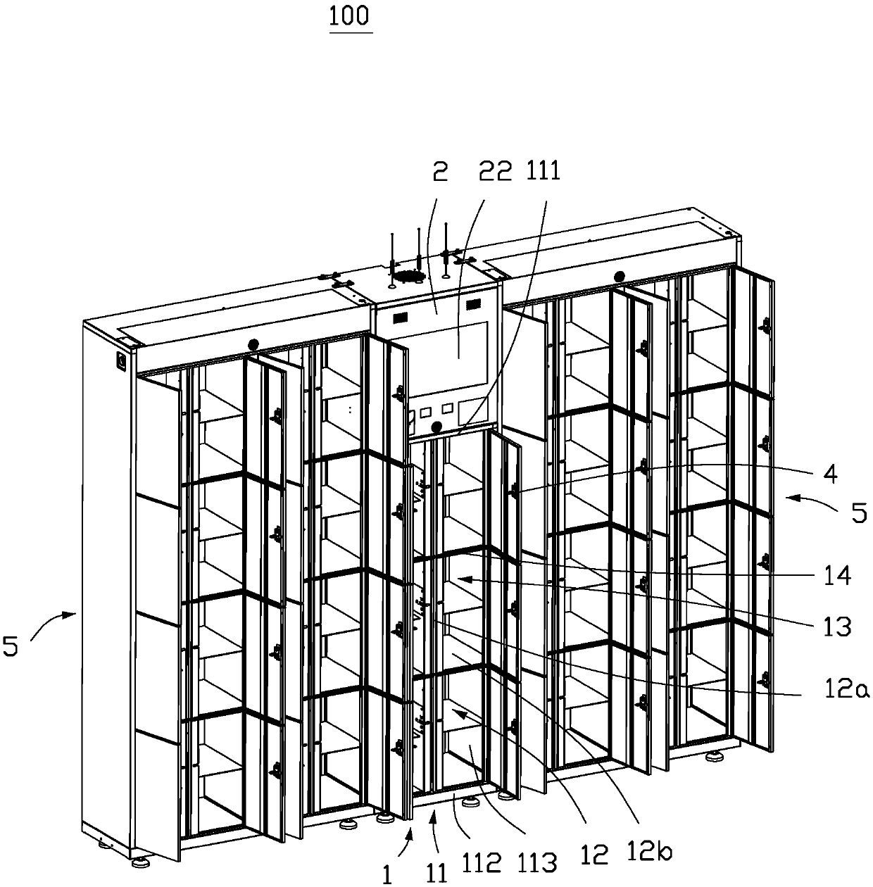 Door pivot structure and intelligent logistics cabinet with door pivot structure