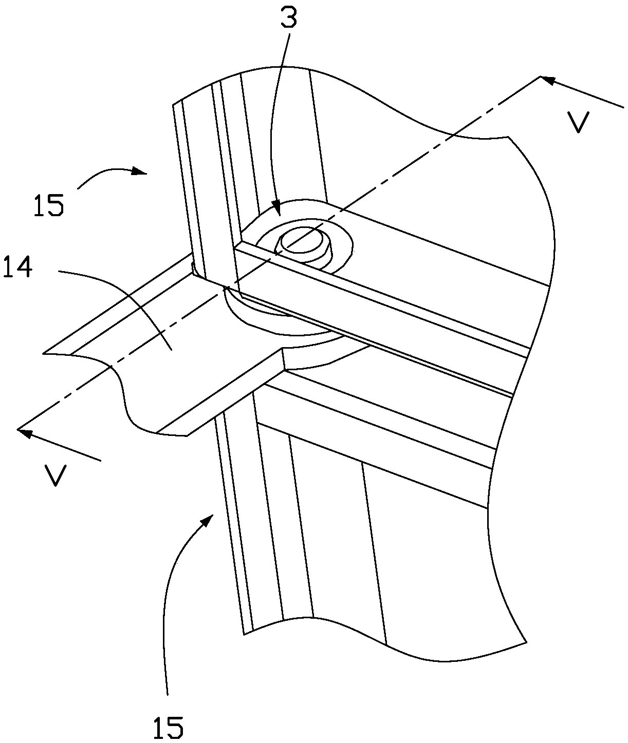 Door pivot structure and intelligent logistics cabinet with door pivot structure