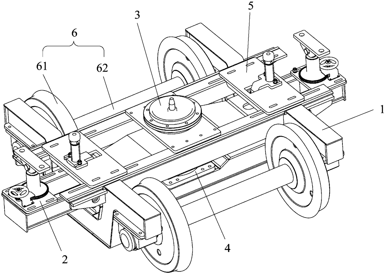 Vehicle body production line conveying device