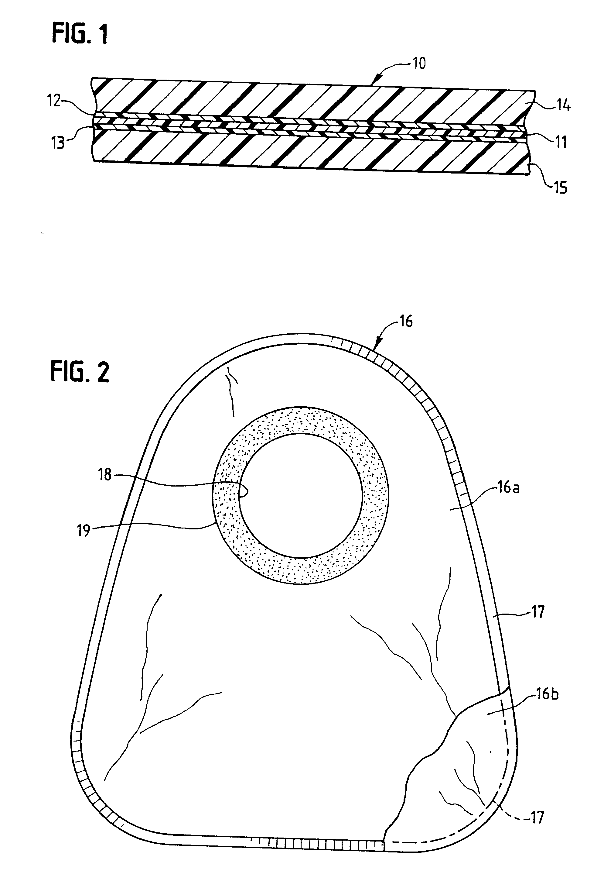 Multilayer chlorine-free film with barrier layer of morphous polyamide blended with anhydride-modified olefinic polymer and ostomy pouches formed therefrom