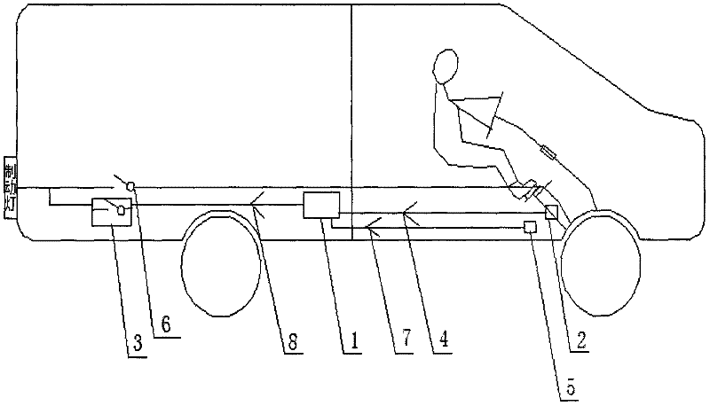 Intelligent control device for automobile brake lamp