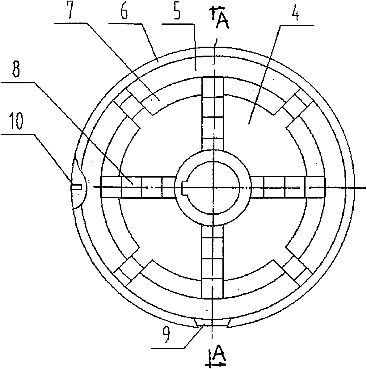 Strip expanding drum device