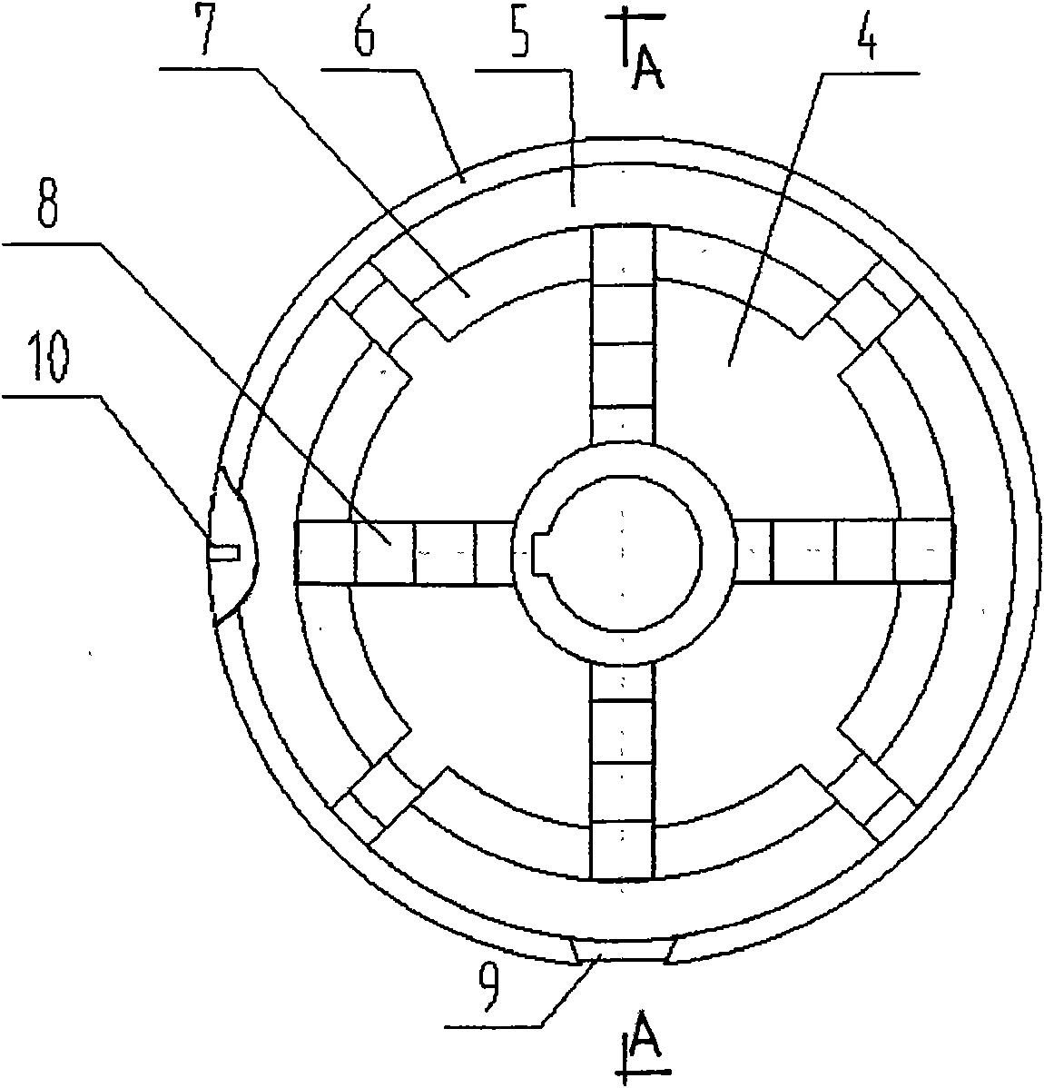 Strip expanding drum device