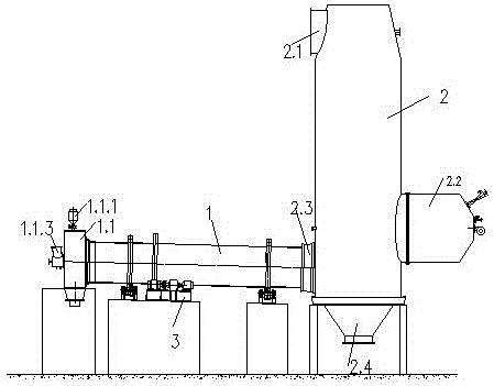 Efficient disturbance rotary incinerator