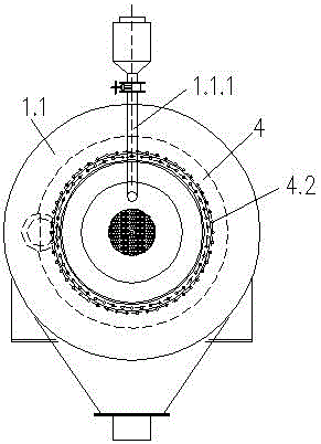 Efficient disturbance rotary incinerator