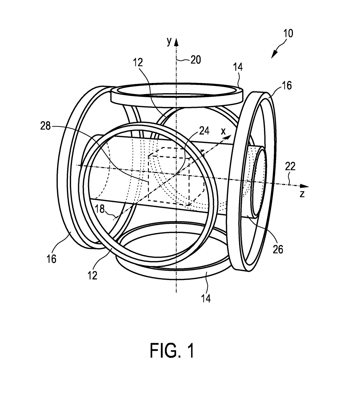 Coil arrangement for MPI