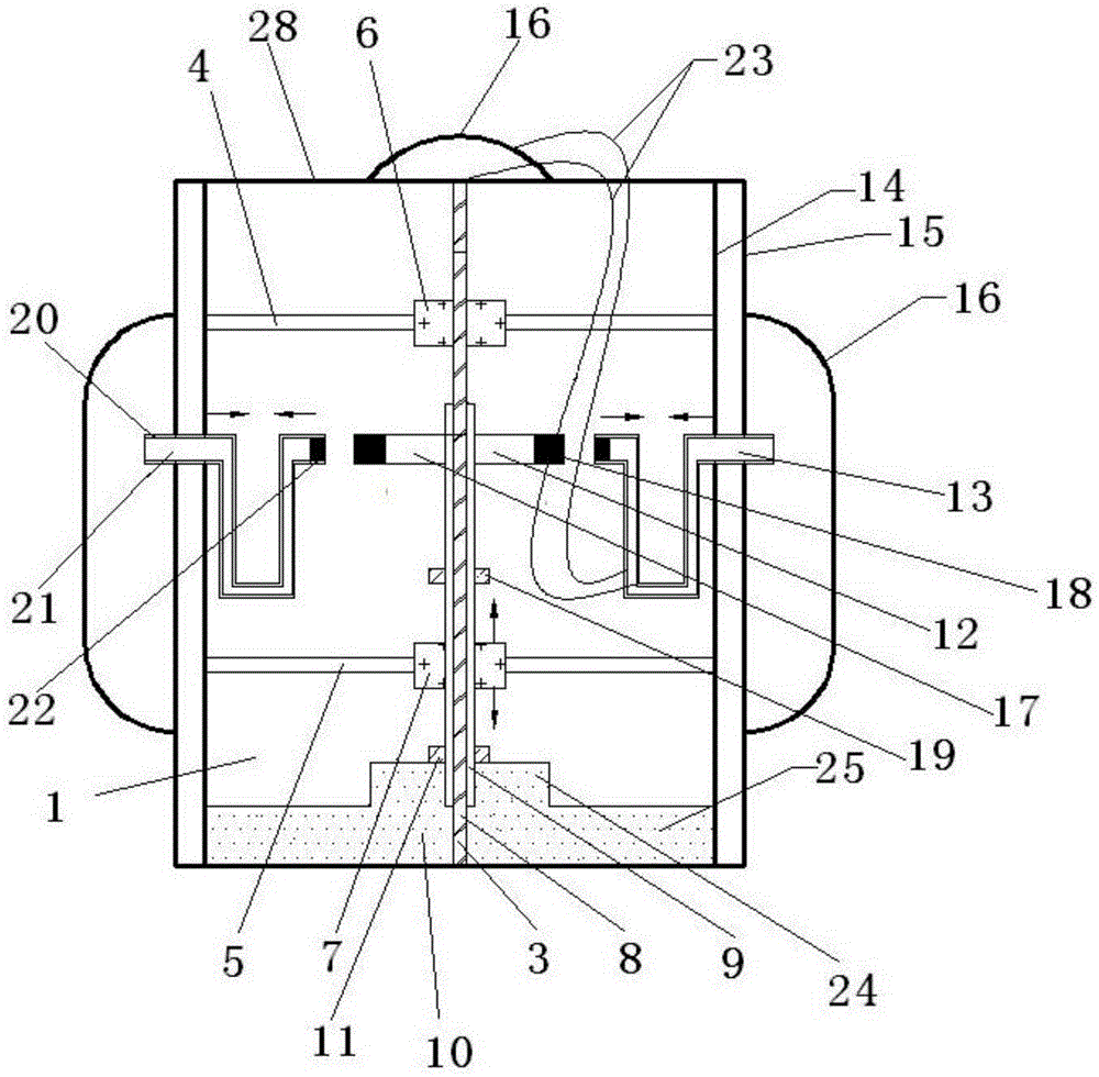 Wave-energy piezoelectric power generation device based on fixed frequency and natural vibration