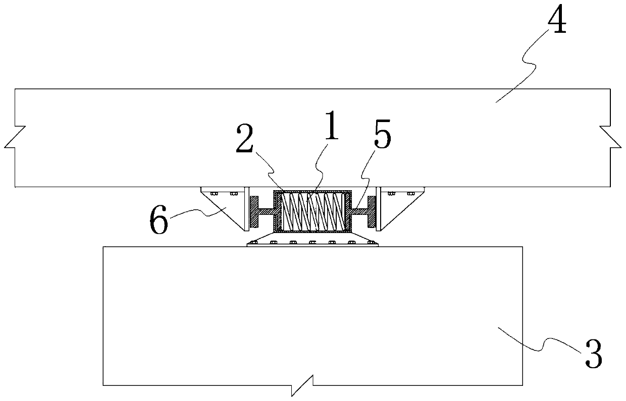 Pre-pressing limiting seismic mitigation and absorption method and device for bridge