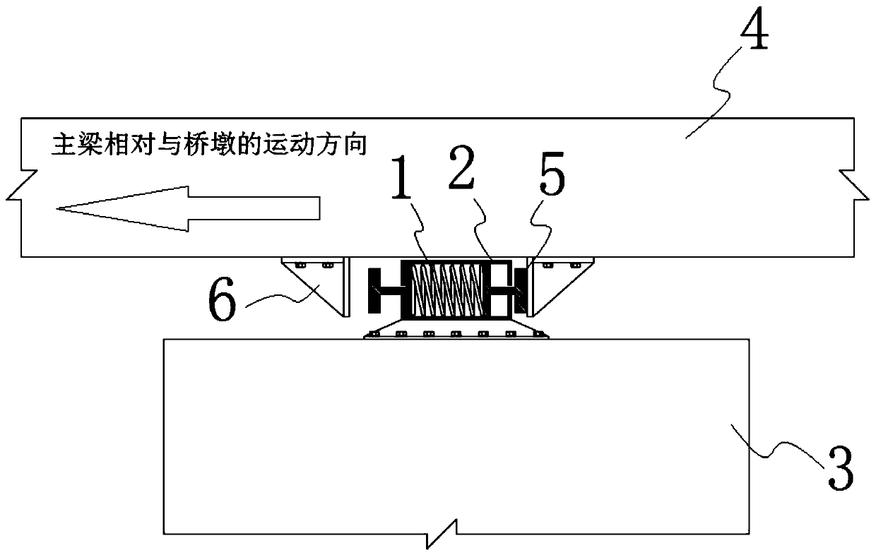 Pre-pressing limiting seismic mitigation and absorption method and device for bridge