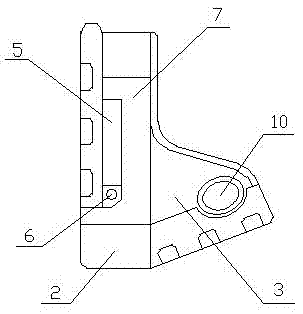 Supporting frame for front wind window frame lower cross beam