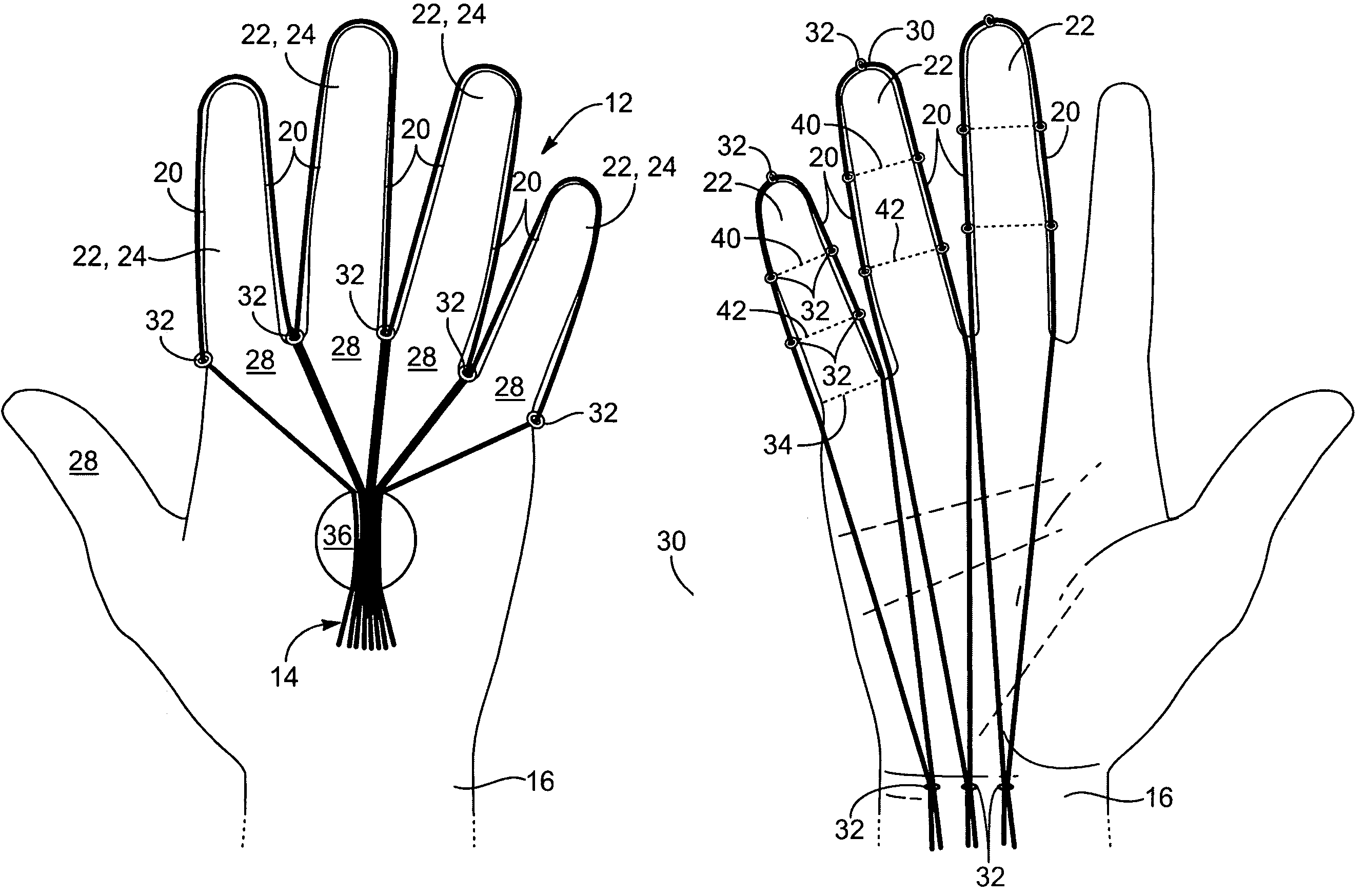 Grip enhancing glove and method for maintaining a grip that enables a user to maintain a prolonged grip without incurring undesirable effects