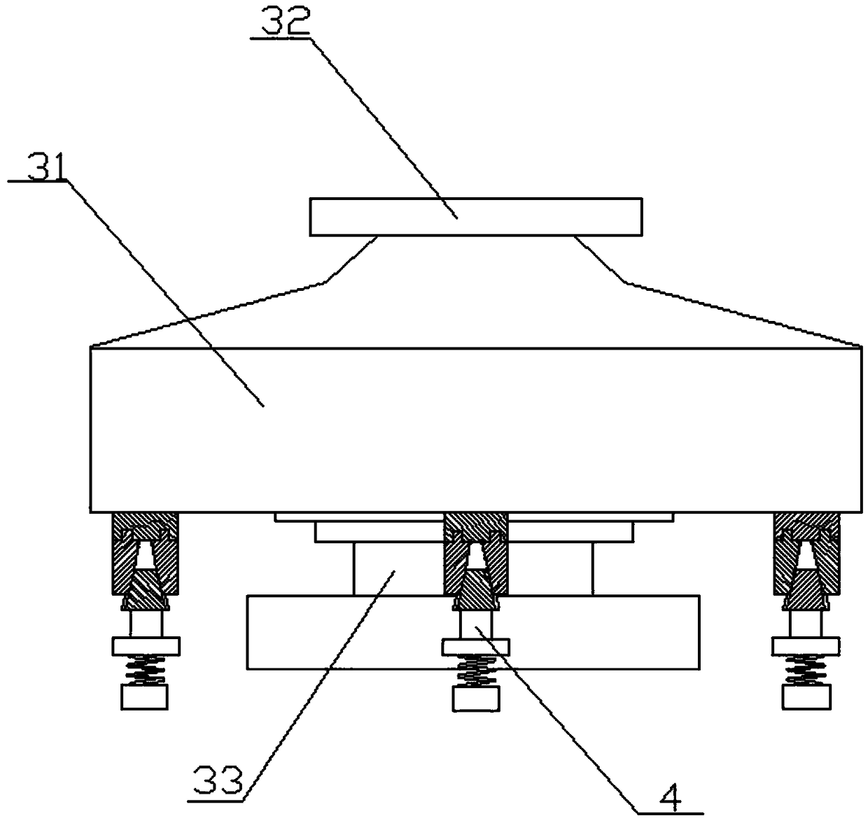 Switch with anti-drop foot stools