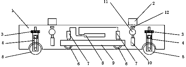 Transportation cart suitable for recycling and disassembling scraped car