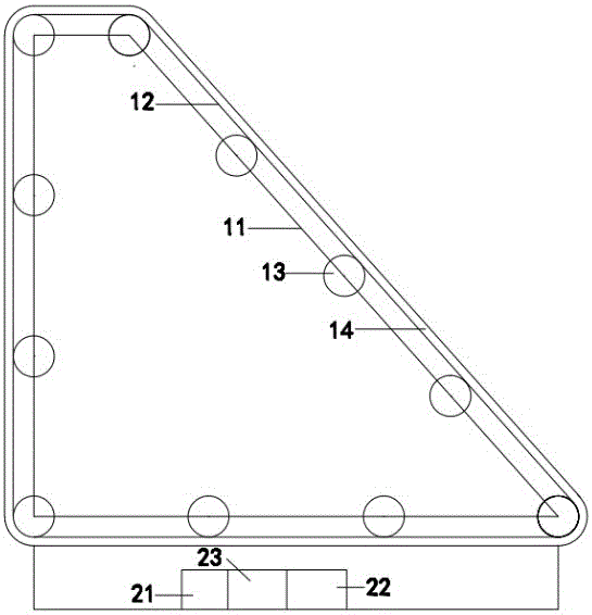 Device with magnetic material for conveying object carriers for synchronizer component arranging table