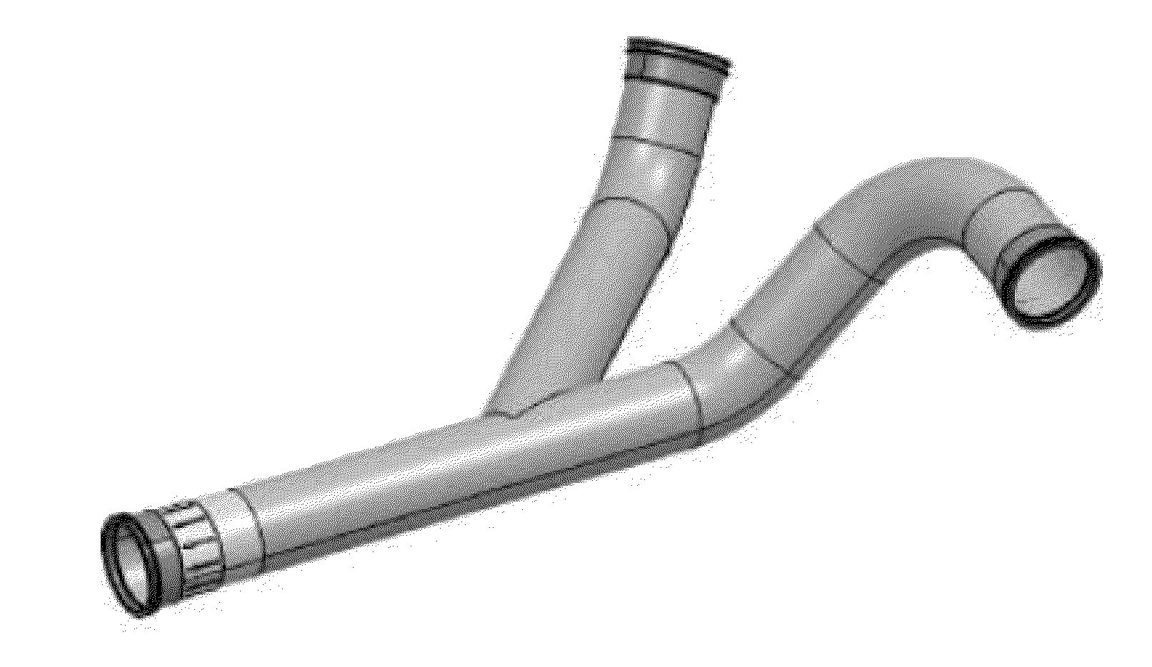 Composite waste and water transport elements and methods of manufacture for use on aircraft