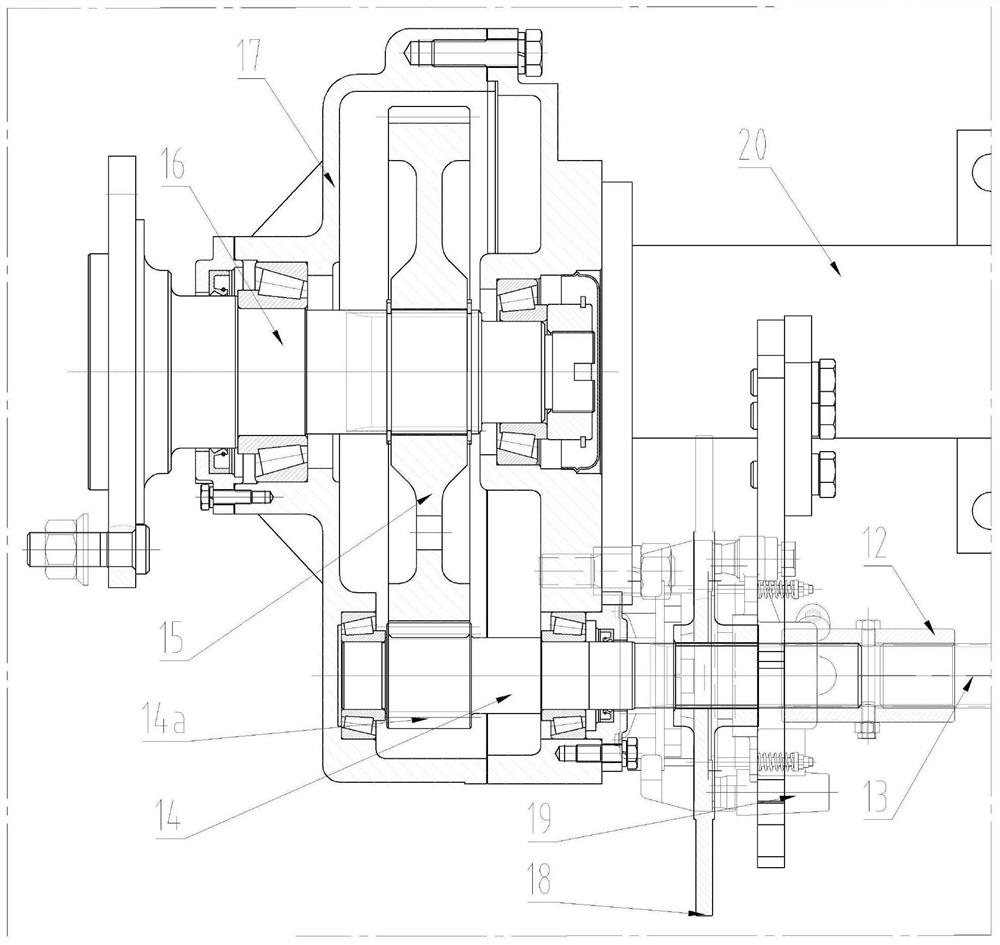 HST hydraulic mechanical variable-speed drive axle for agricultural harvesting machine