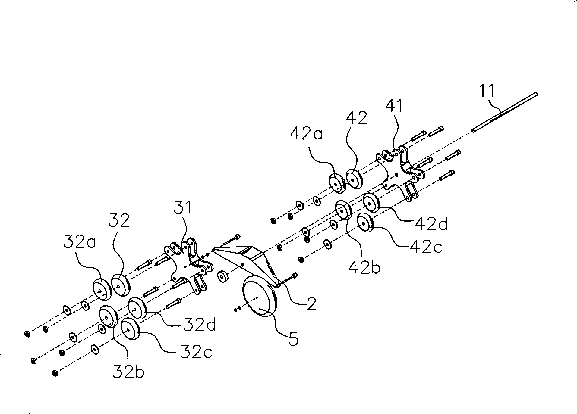 Movement apparatus structure