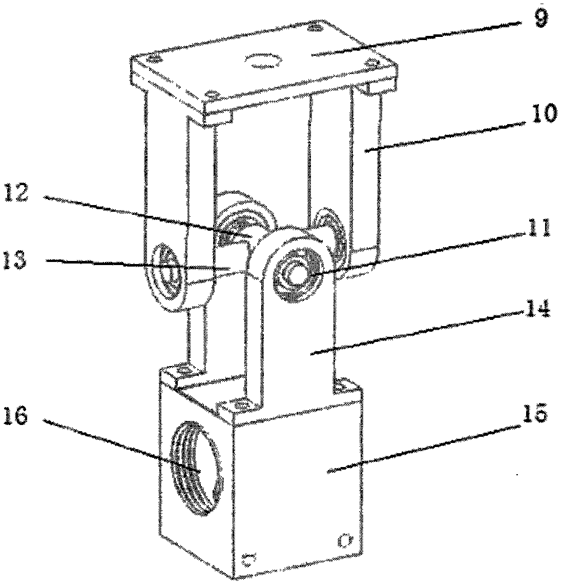 Method for testing influences of internal flow to dynamic property of marine risers