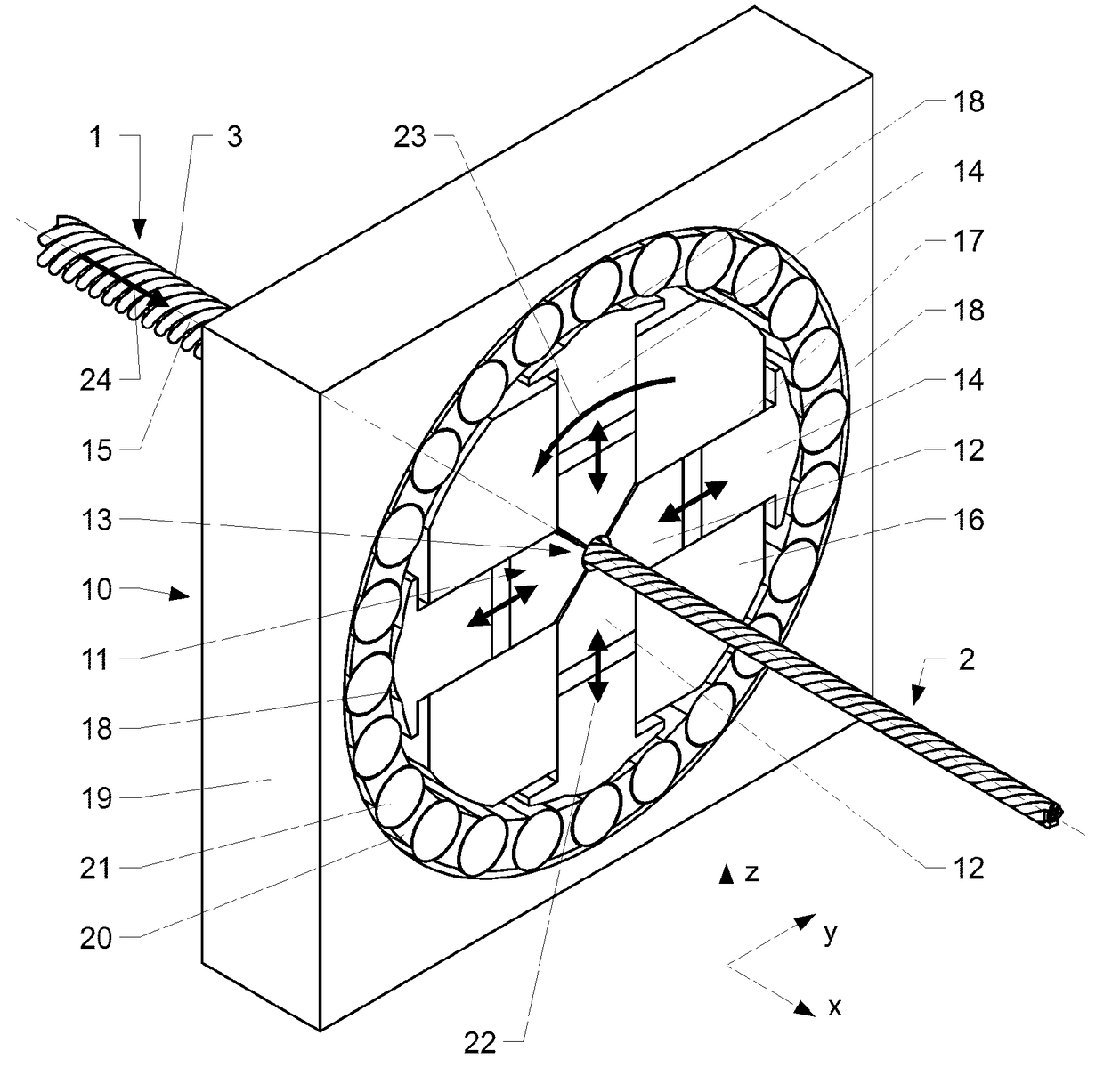 Method for producing a coaxial cable