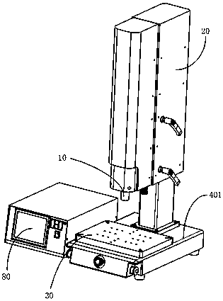 Ultrasonic welding unit with cooled frame