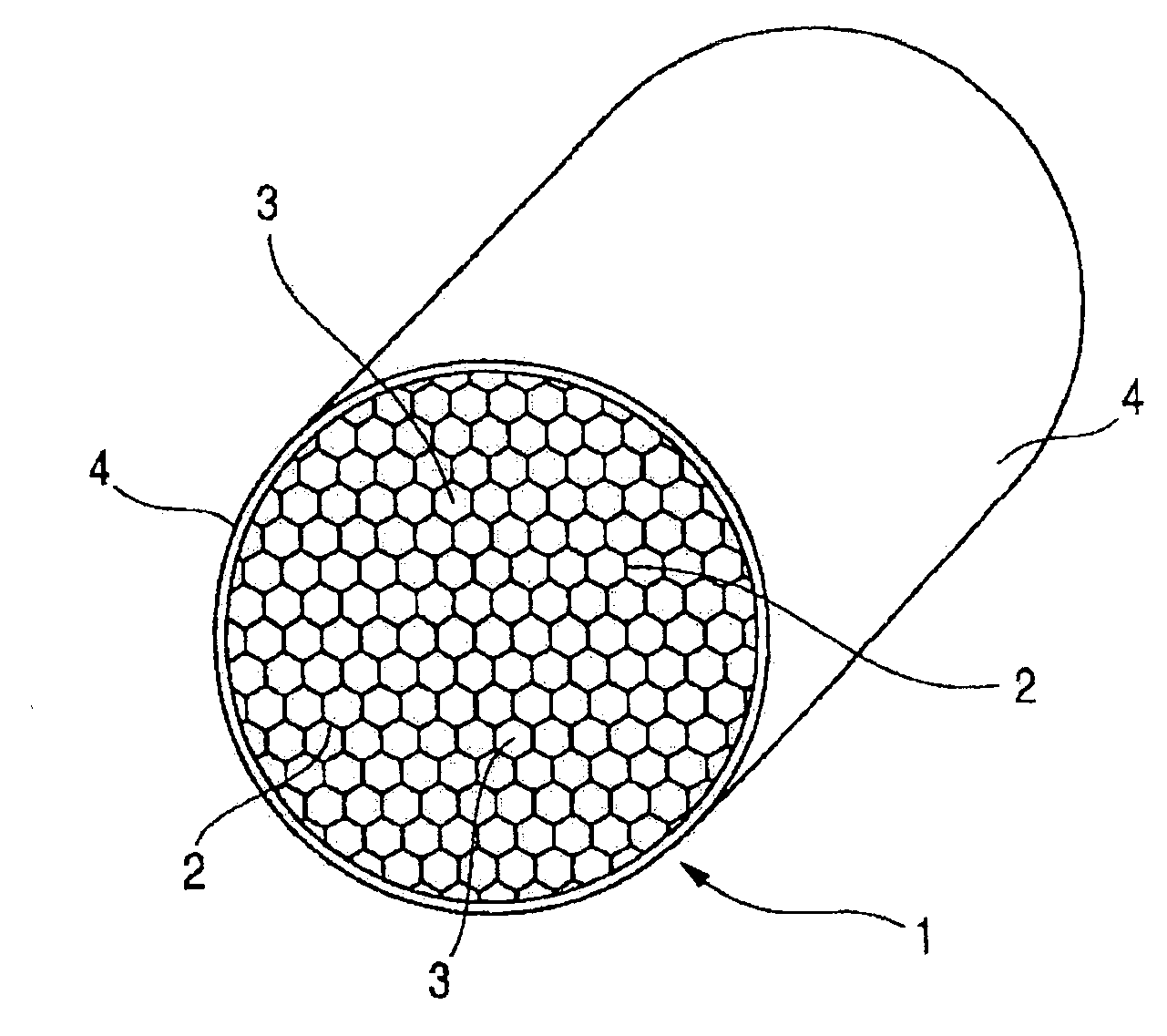 Honeycomb structure body composed of a plurality of hexagonal cells