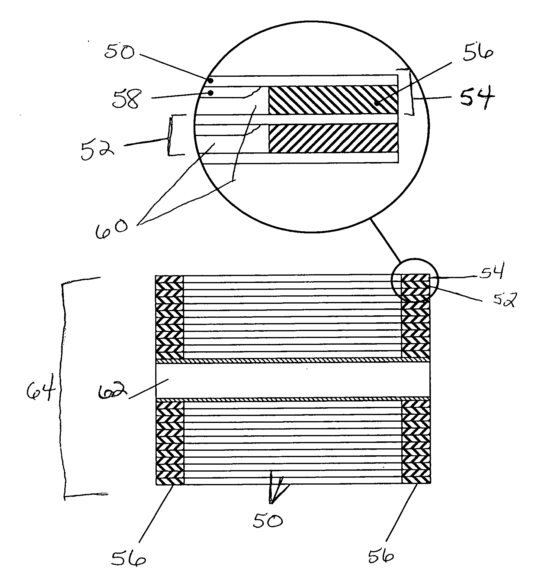 Continuous support interleaving