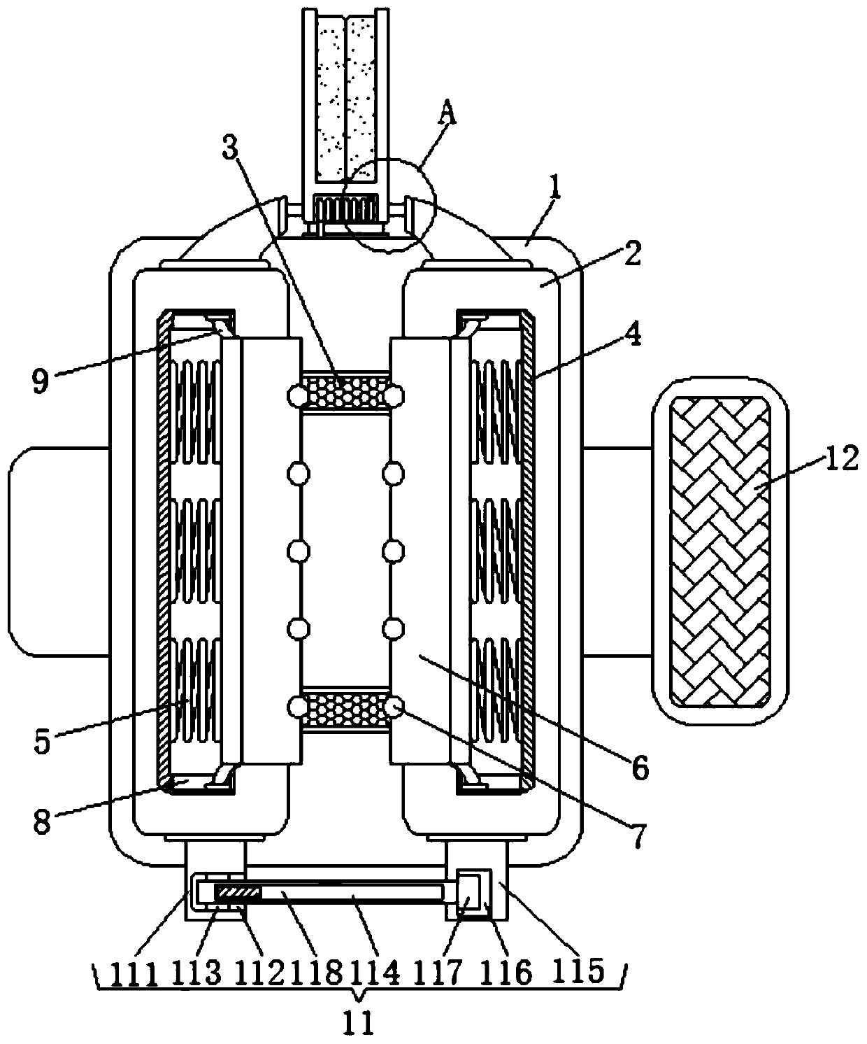 Earphone cable storage device suitable for take-out rider and using method of earphone cable storage device