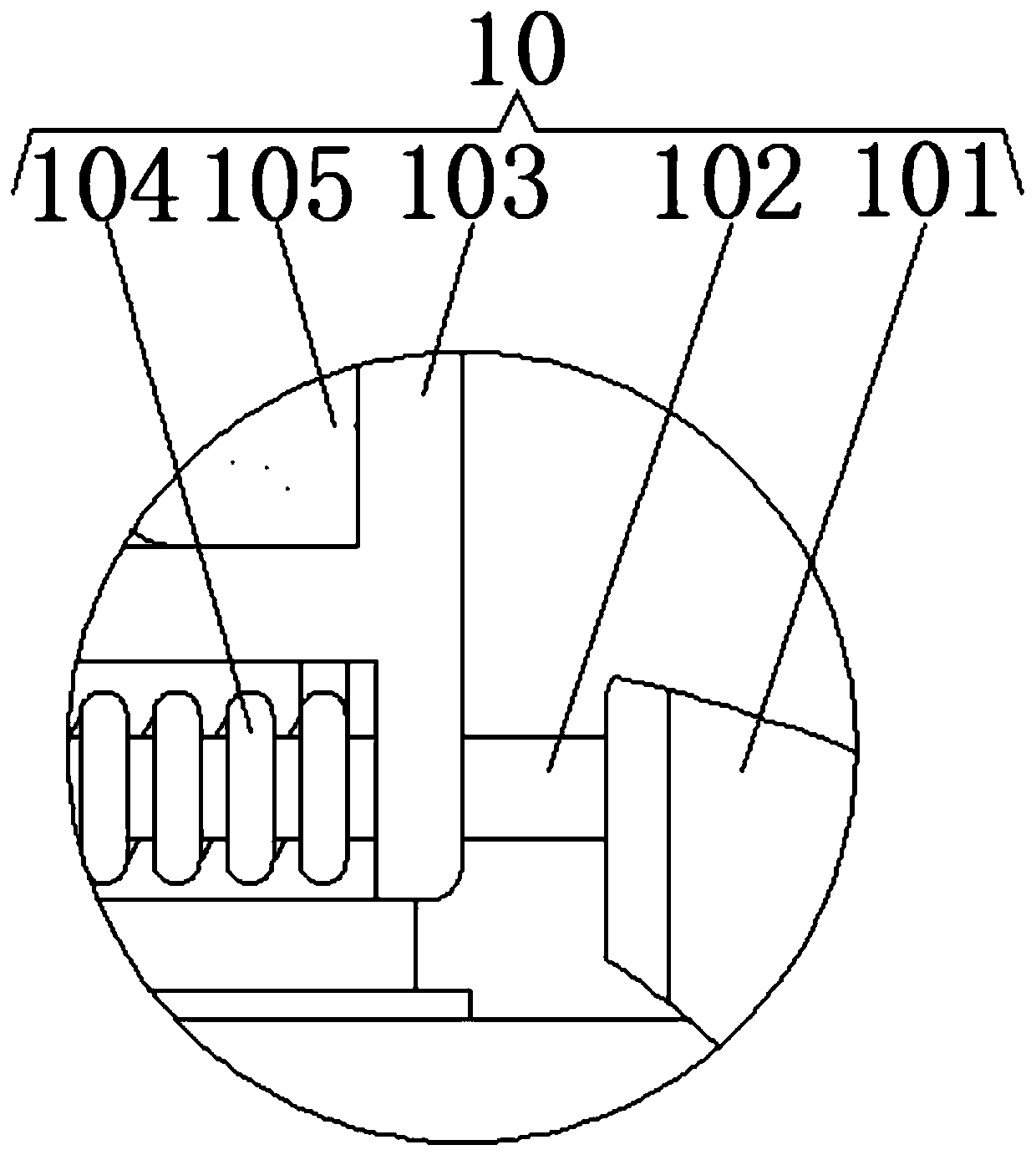 Earphone cable storage device suitable for take-out rider and using method of earphone cable storage device