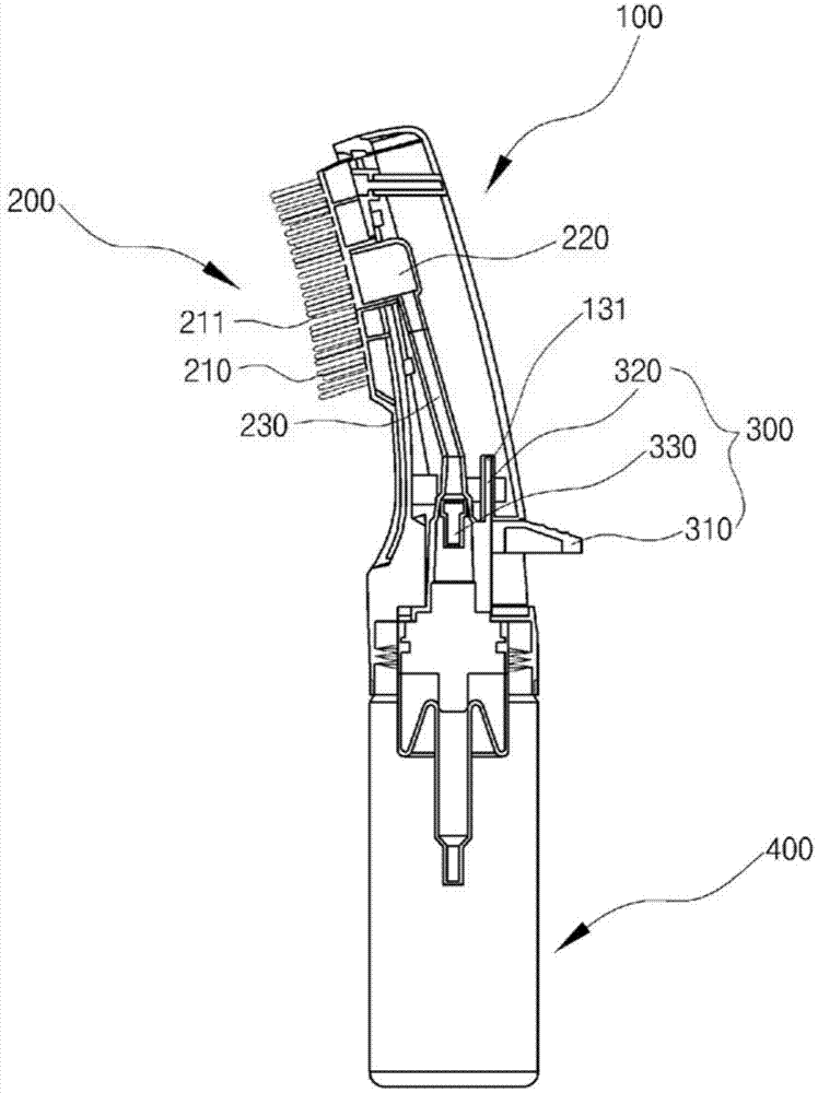 Apparatus for foam dyeing hair